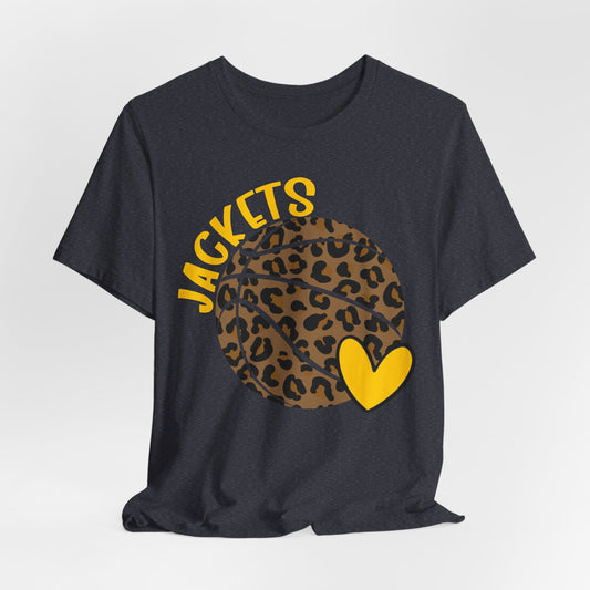 Basketball Team Shirt Unisex Tee, Jackets Sports Fan, Athletic Crew Neck T-Shirt, Game Day Apparel Gift, Basketball Lover