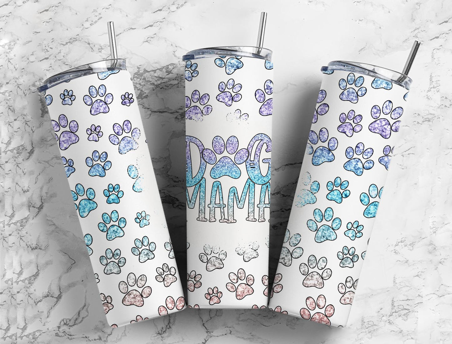 TUMBLER: Dog mom 20oz tumbler