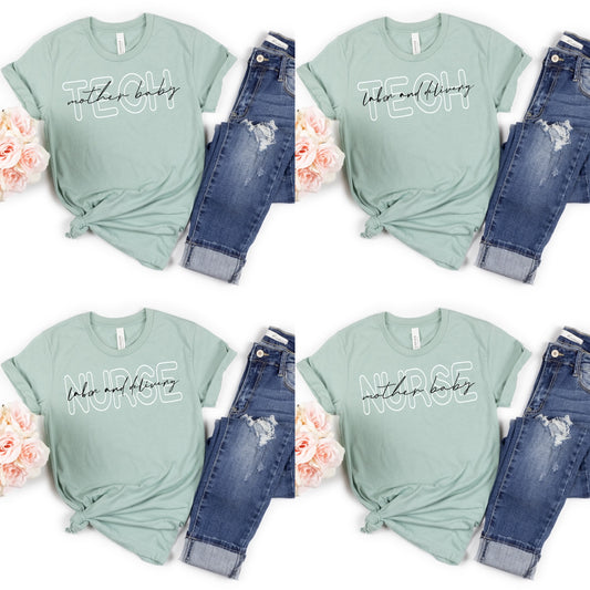 DESIGN ONLY: Custom dept Nurse/Tech shirt